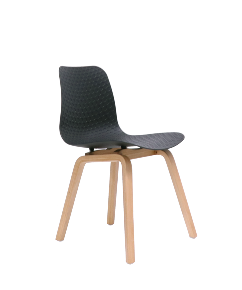 Lucid chair timber black