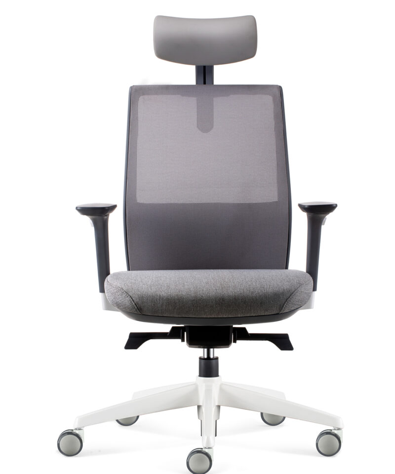Alternative view of Move Mesh Back White Frame Office Chair