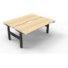 boost electric height adjustable back to back workstation