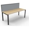 deluxe profile leg desk with screen