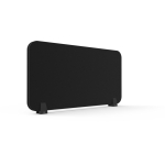 eco panel desk mounted screen 1490w x 400mmh, black