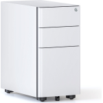 eternity slimline mobile pedestal black satin