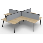 eternity corner workstation 4 person