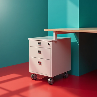 mobile 3 drawer pedestal