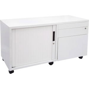 mobile desk caddy white