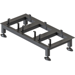 locker stands to suit bank of 2 lockers 610mmw overall