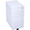 mobile pedestal slimline black satin