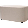kali rectangle ottoman charcoal fabric