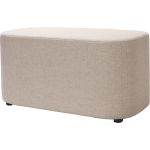 kali rectangle ottoman charcoal fabric