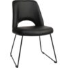 albury chair sled base gravity navy