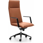 mirage high back executive chair tan leather