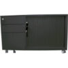 mobile desk caddy black left hand