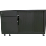 mobile desk caddy black left hand