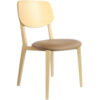 durafurn atlanta chair large ply backrest oak, black vinyl