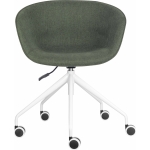 pixel tub chair on 5 star base charcoal fabric / black base