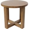 chunk coffee table 50cm round light oak